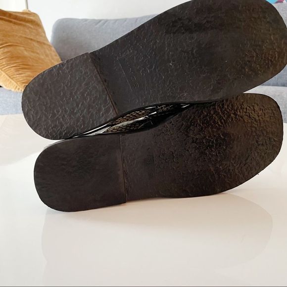 𝅺Vince ‘Morris’ Leather Snake Gladiator Sandal Green - Picture 7 of 7